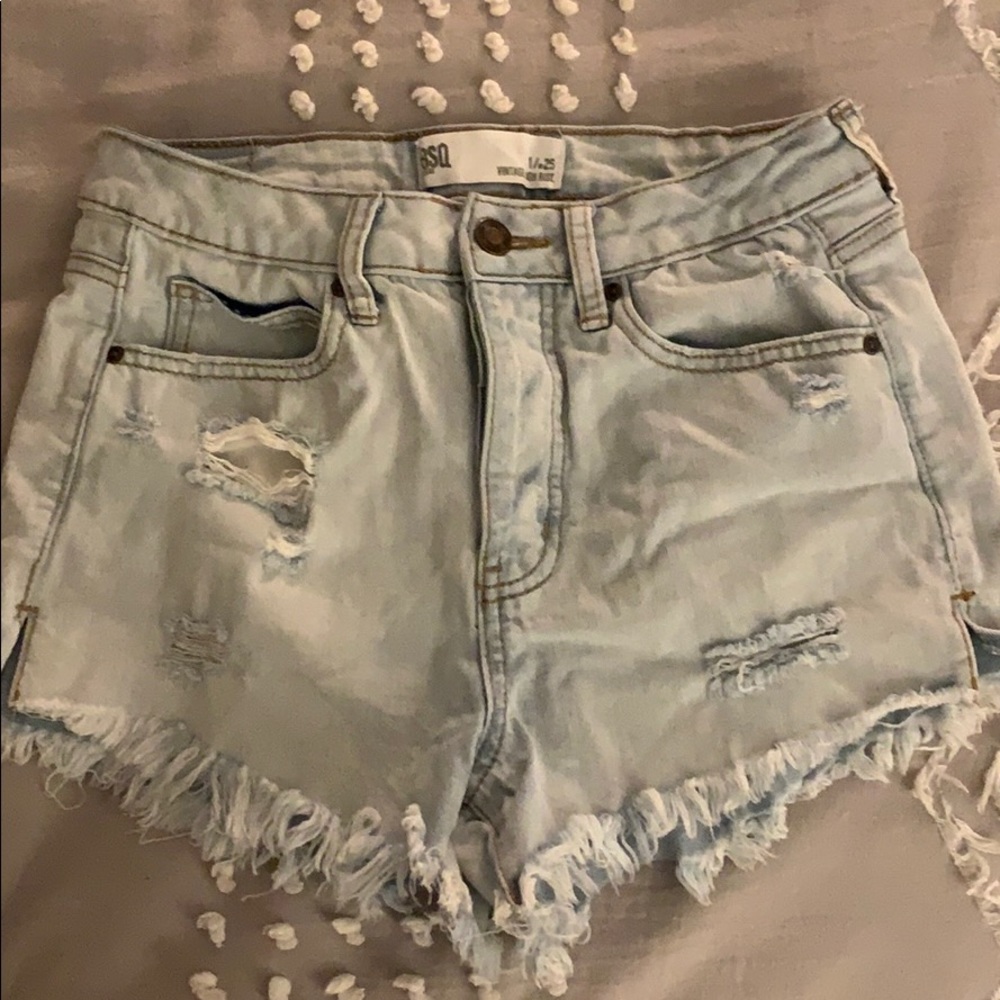 RSQ Light wash shorts